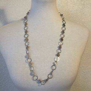 NWT Belk Silverworks Athra Silver Plated Necklace